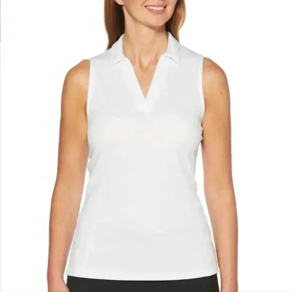 NWT PGA Tour white sleeveless shirt